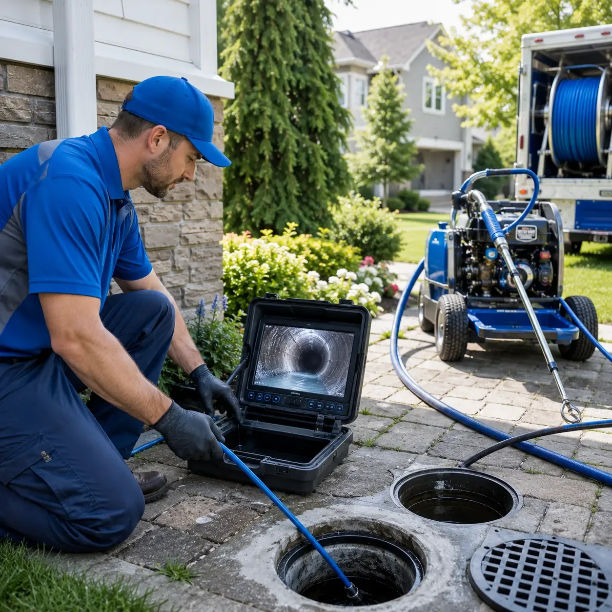 Outdoor drain cleaning professionals serving Midlothian, IL