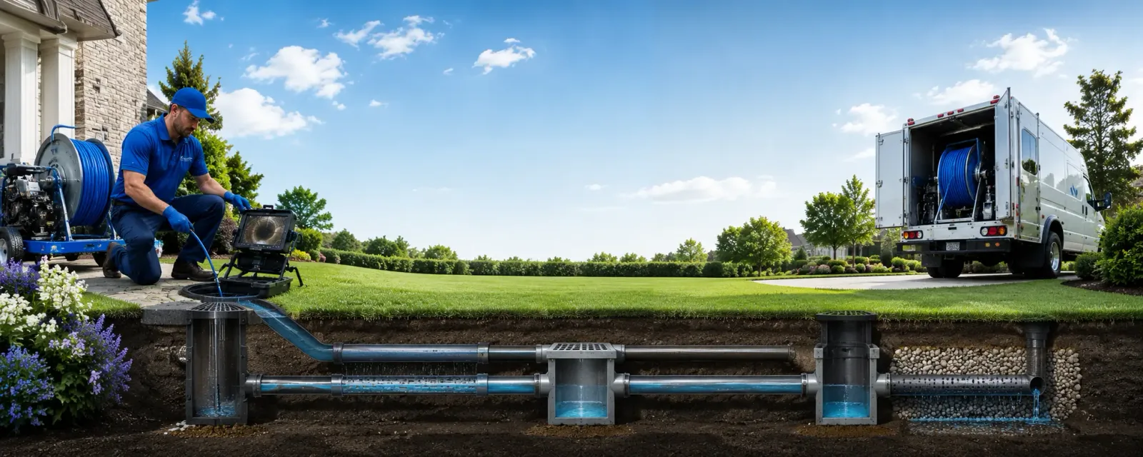 Outdoor drain cleaning information for Midlothian, IL
